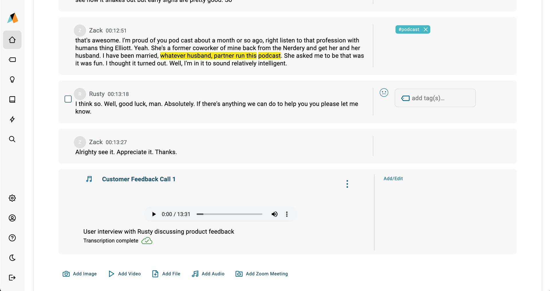 user-research-transcriptions